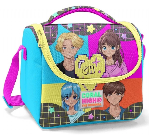 Coral High Kız Çocuk Anime Baskılı Okul Beslenme Çantası - Isı Yalıtımlı ürün görseli 1