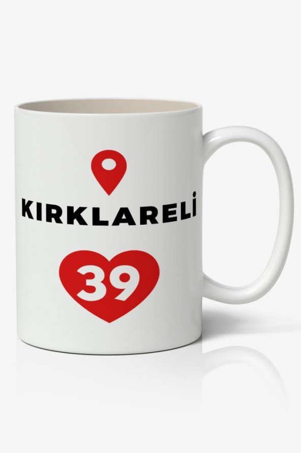 Kırklareli Baskılı Kupa Bardak Baskılı Kahve Kupa Bardak ürün görseli 1