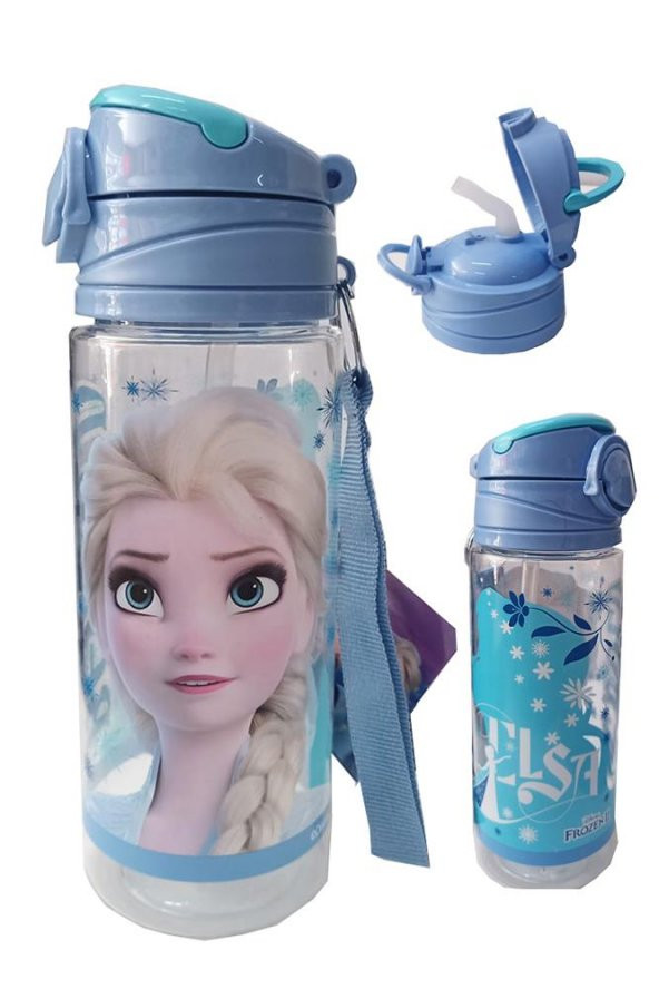 Kız Çocuk Frozen Matara 500 ml 1 Adet Lisanslı Elsa Karlar Ülkesi Suluk Okul Matarası Öğrenci Suluğu ürün görseli 1