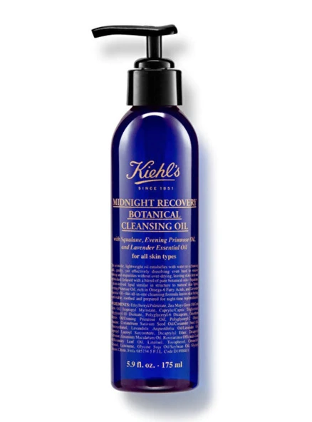 Kiehls Midnight Recovery Botanical Cleansing Oil 175 ml - Cildi Tazeleyen Temizleyici Yağ ürün görseli 1