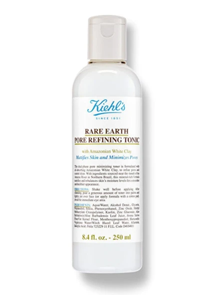 Kiehls New York Rare Earth Pore Refining Tonic 250 ml - Beyaz Kil Içeren Gözenek Küçültücü Tonik ürün görseli 1