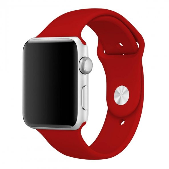 E2M CLASSIC SİLİKON APPLE WATCH KORDON 38-40-41MM KIRMIZI ürün görseli 1