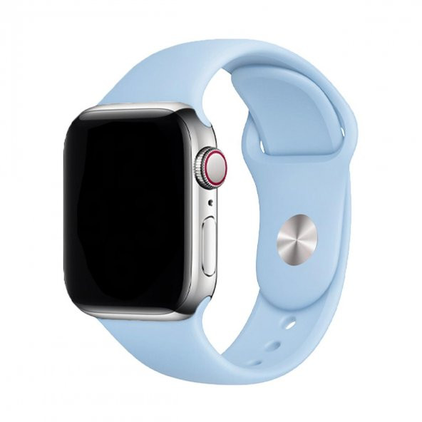 E2M CLASSIC SİLİKON APPLE WATCH KORDON 42-44-45-49MM AÇIK MAVİ ürün görseli 1