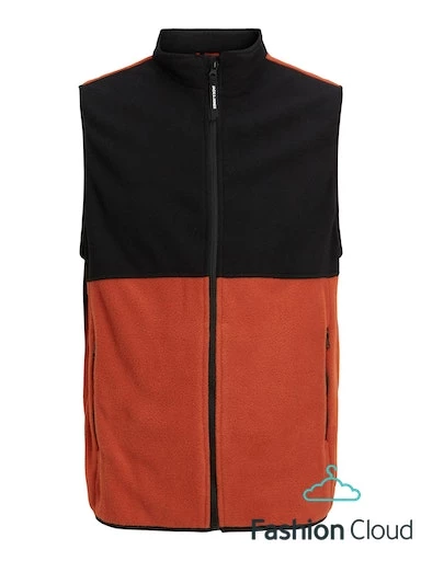 JACK JONES Renk Bloklu Polar Erkek Yelek 12244871 ürün görseli 1