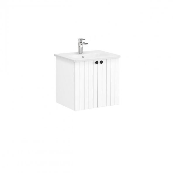 VitrA Root Groove Kapaklı Lavabo Dolabı 60 cm Mat Beyaz 69268 ürün görseli 1
