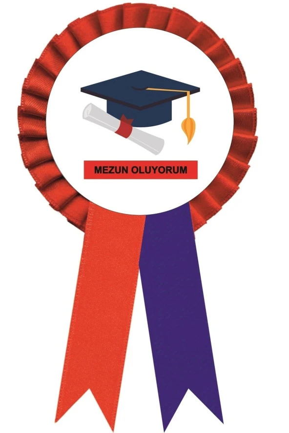 yıldızkurdelaankara Mezun Oluyorum Saten Kokart 25 Adet ürün görseli 1