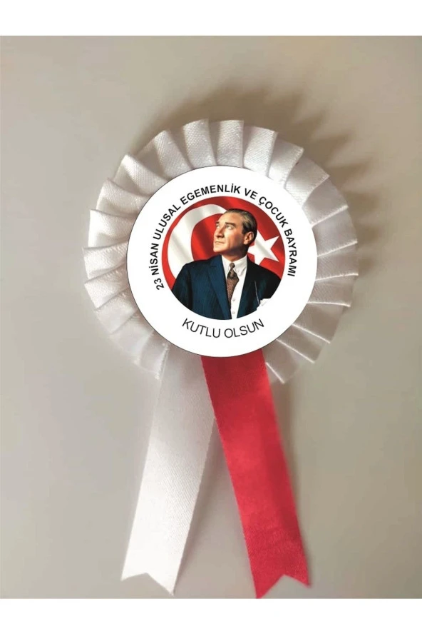 yıldızkurdelaankara 23 Nisan Ulusal Egemenlik Saten Kokart.., 10 Adet ürün görseli 1