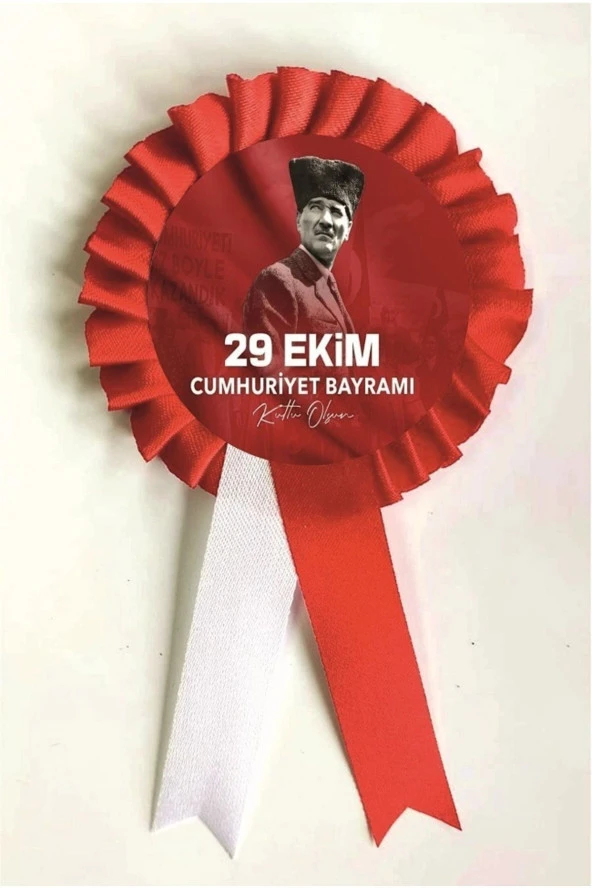 yıldızkurdelaankara 29 Ekim Cumhuriyet Bayramı Saten Kokart 10 Adet ürün görseli 1