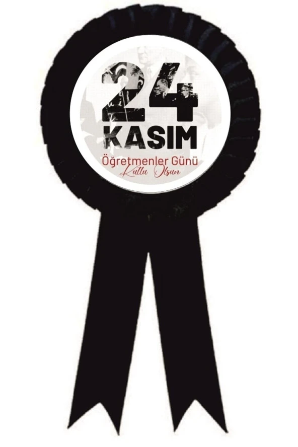 yıldızkurdelaankara 24 Kasım Ögretmenler Günü Saten Kokart 10 Adet ürün görseli 1