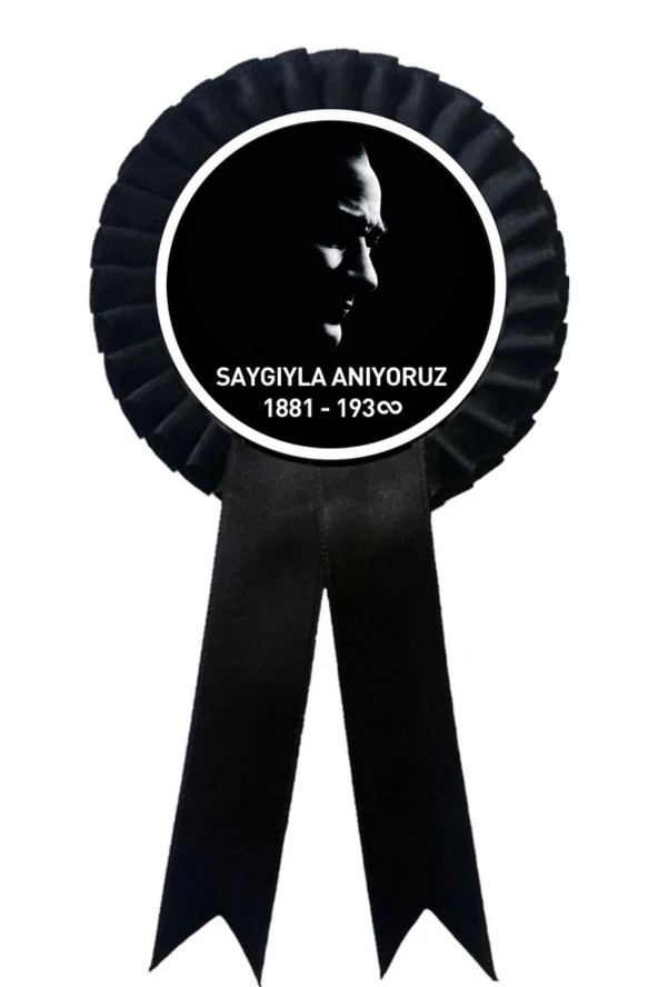 yıldızkurdelaankara 10 Kasım Kokart Siyah 25 Adet ürün görseli 1