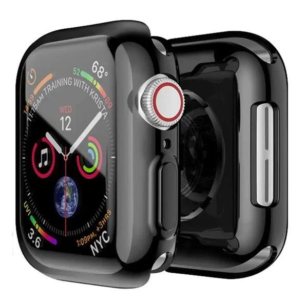 Apple Watch 7 8 45MM Uyumlu Kasa ve Ekran Koruyucu 360 Koruma Yumuşak Silikon ürün görseli 1