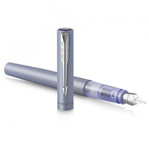 Parker Dolma Kalem Vector XL M Uç Gümüş Mavi ürün görseli 1