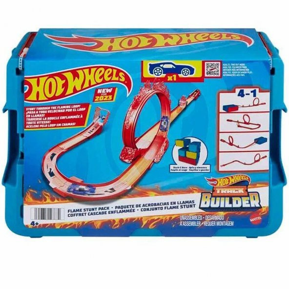 Hot Wheels Track Builder Alev Temalı Akrobasi Seti HMC04 ürün görseli 1