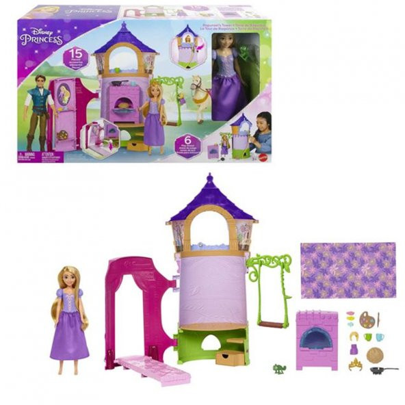 Disney Prensesi Rapunzelin Kulesi Oyun Seti HLW30 ürün görseli 1