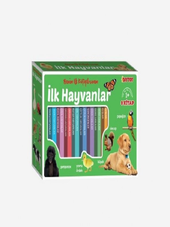 Benim İlk Kütüphanem-İlk HAYVANLAR 8 KİTAP ürün görseli 1