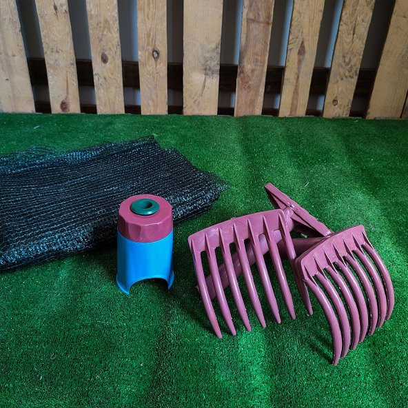ZEYTİN TIRMIĞI + ZEYTİN DİLME APARATI + 4x6 ZEYTİN SERGENİ ZEYTİN TOPLAMA TARAĞI VE ZEYTİN ÇİZME ALETİ ürün görseli 1