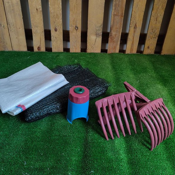 ZEYTİN TIRMIĞI + ZEYTİN DİLME APARATI + TAŞIMA ÇUVALI + 4x6 ZEYTİN SERGENİ ZEYTİN TOPLAMA TARAĞI VE ZEYTİN ÇİZME ALETİ ürün görseli 1