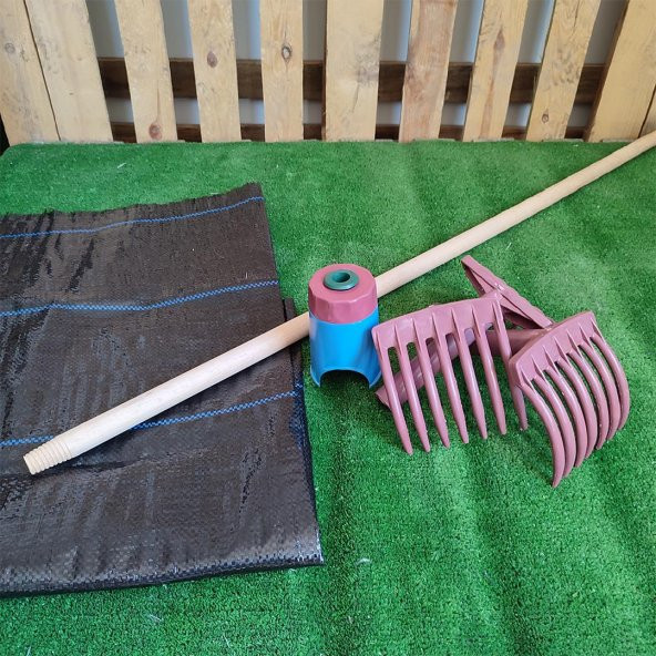 ZEYTİN TIRMIĞI + ZEYTİN DİLME APARATI + FIRÇA SAPI + 5x10 ZEYTİN SERGENİ JÜT ZEYTİN TOPLAMA TARAĞI TABAN ÖRTÜSÜ ZEYTİN ÇİZME ALETİ ürün görseli 1