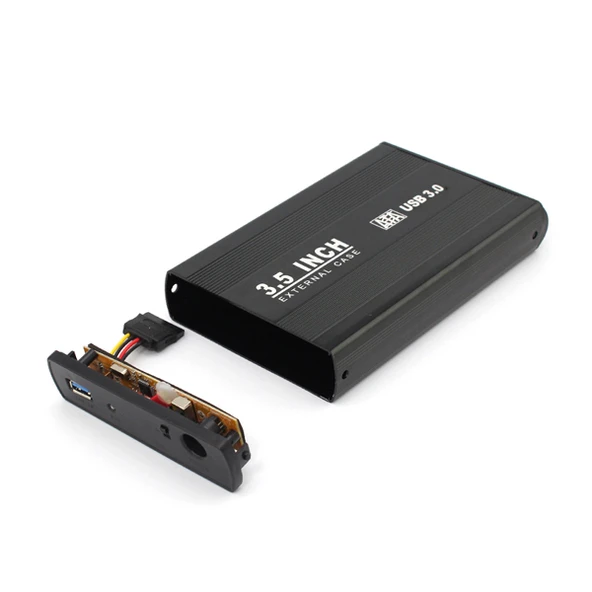 TriLine 3.5" Sata HDD SSD USB 3.0 Harici Harddisk Kutusu Alüminyum ürün görseli 1