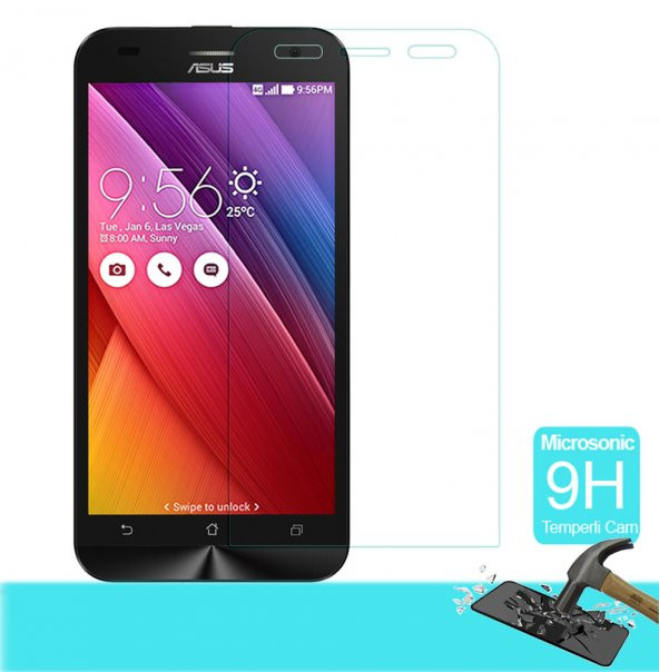 Asus ZE550KL Zenfone 2 Laser Kırılmaz Cam Ekran Koruyucu Temperli Cam ürün görseli 1