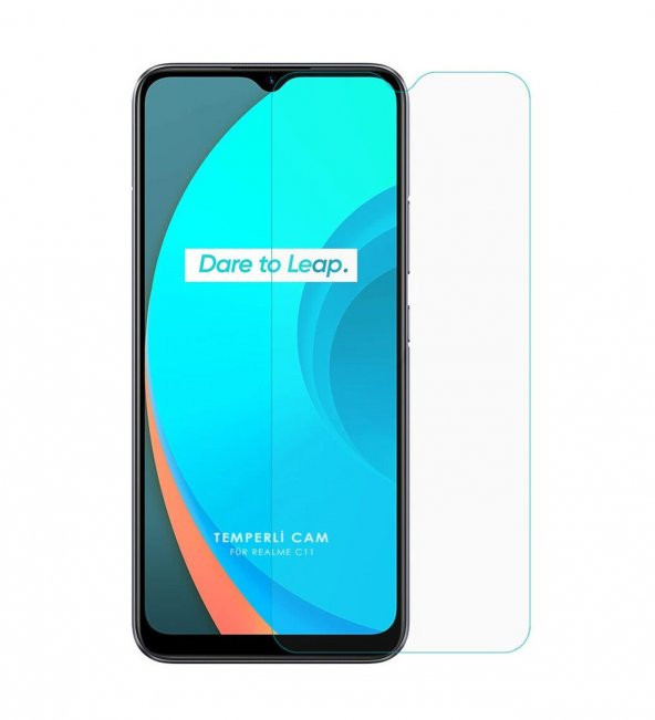 Realme C11 Kırılmaz Cam Ekran Koruyucu Temperli Cam ürün görseli 1