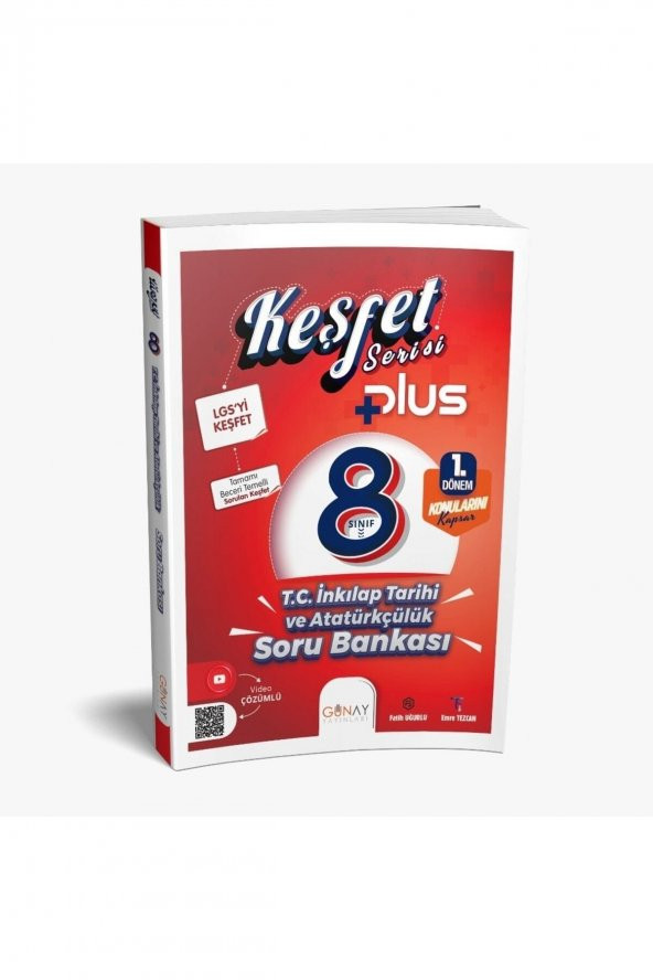 8. Sınıf Keşfet Plus Serisi Inkılap Tarihi Soru Bankası (1. Dönem) ürün görseli 1