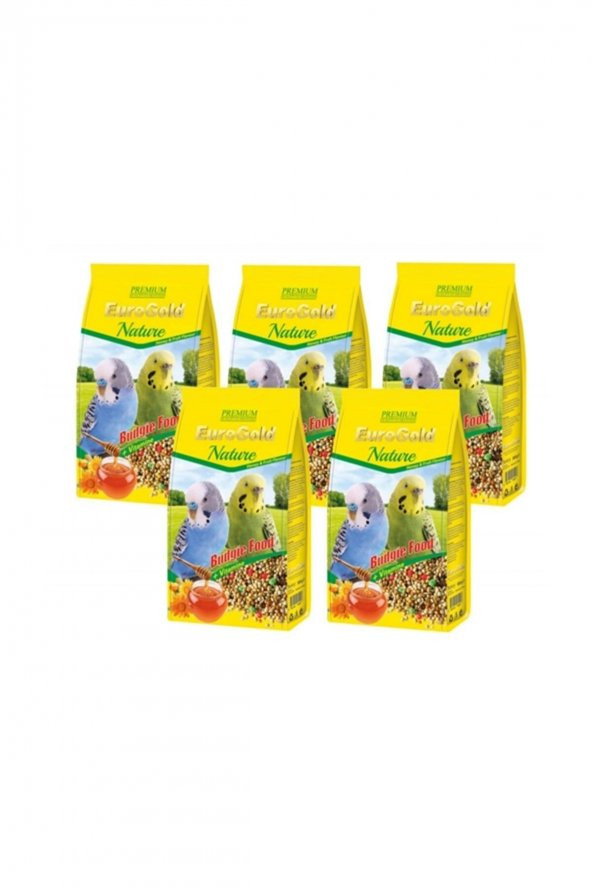 EuroGold Nature Ballı Muhabbet Kuşu Yemi 1kg X 5 Adet ürün görseli 1