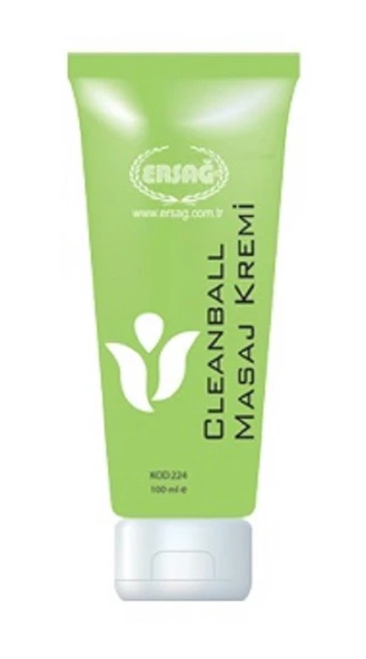 Ersağ Cleanball Masaj Kremi, Yeşil Krem 100 ML ürün görseli 1