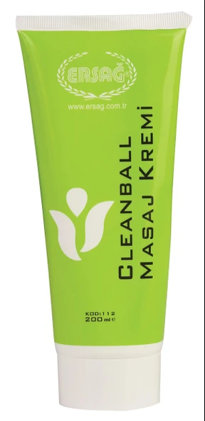 Ersağ Cleanball Masaj Kremi, Yeşil Krem 200 ML ürün görseli 1