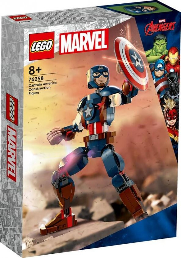 LEGO Super Heroes 76258 Captain America Construction Figure ürün görseli 1