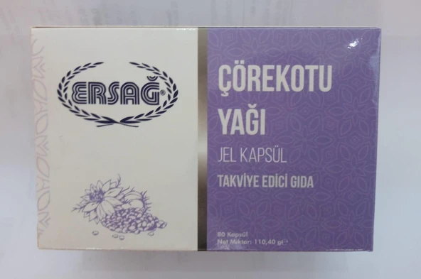 Ersağ Çörekotu Yağı Gıda Takviyesi, Jel Kapsül ürün görseli 1