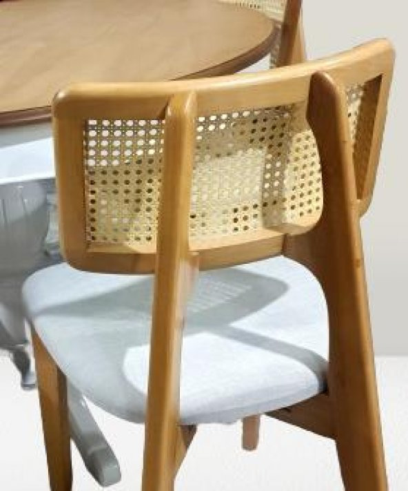 Masa Sandalye 90180 Tk Ihlamur Baba Ayak Model MDF Tabla 100cm Beyaz Ceviz ElYapı - Resim 2