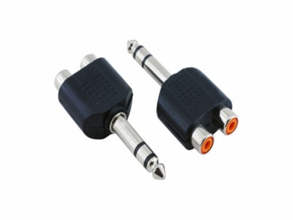 6.3 mm Stereo Erkek to 2x RCA Dişi Aparat ürün görseli 1
