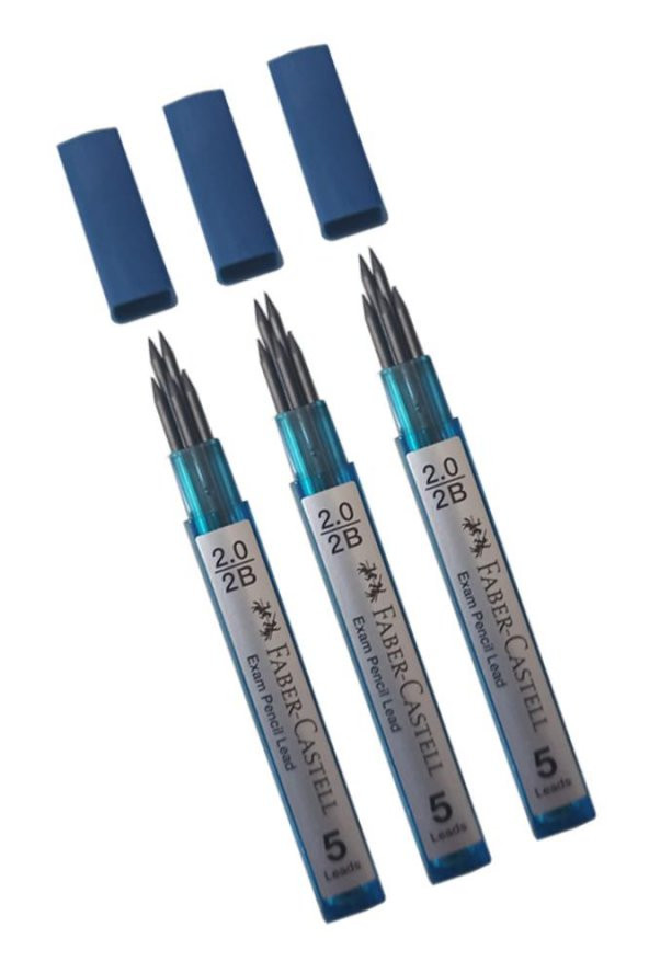 Kalem Ucu 2.0 mm 3 Paket 2B Uç 2mm Siyah Sınav Kalemi Ucu ürün görseli 1