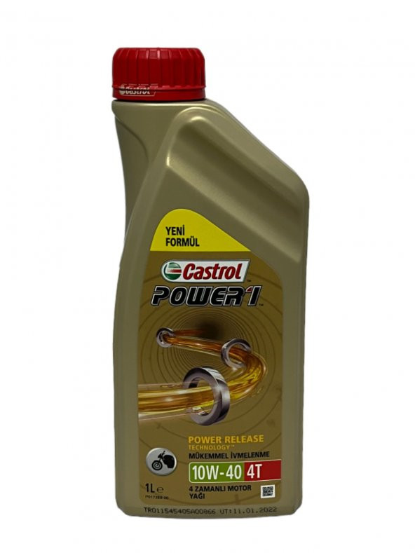 Castrol Power1 10W-40 4T Motosiklet, 4 Zamanlı Motor Yağı 1 Litre ürün görseli 1