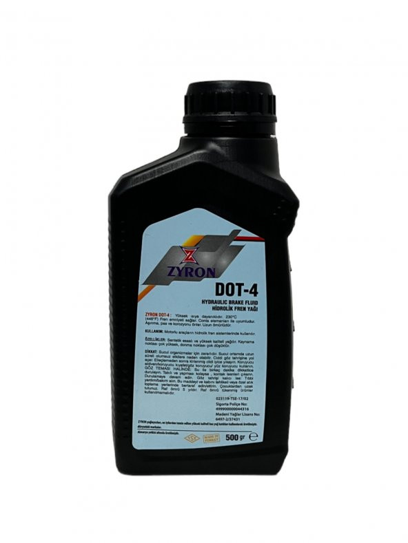 Zyron Dot-4 Fren Yağı 500 Gr. - Resim 3