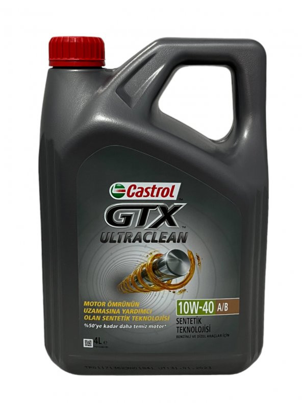 Castrol GTX Ultraclean 10W-40 A/B Motor Yağı 4 Litre ürün görseli 1
