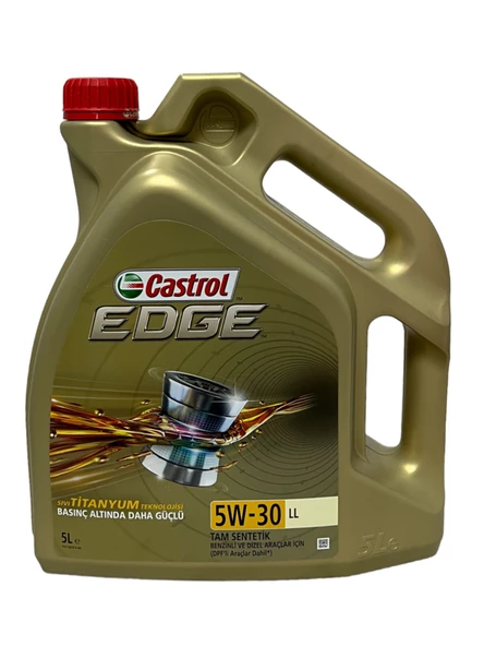 Castrol Edge 5W-30 LL Tam Sentetik Motor Yağı 5 Litre ürün görseli 1