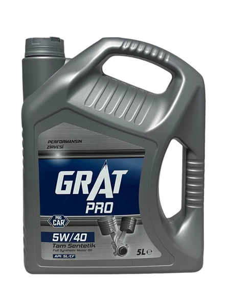 Grat Pro 5W-40 Tam Sentetik Motor Yağı 5 Litre ürün görseli 1
