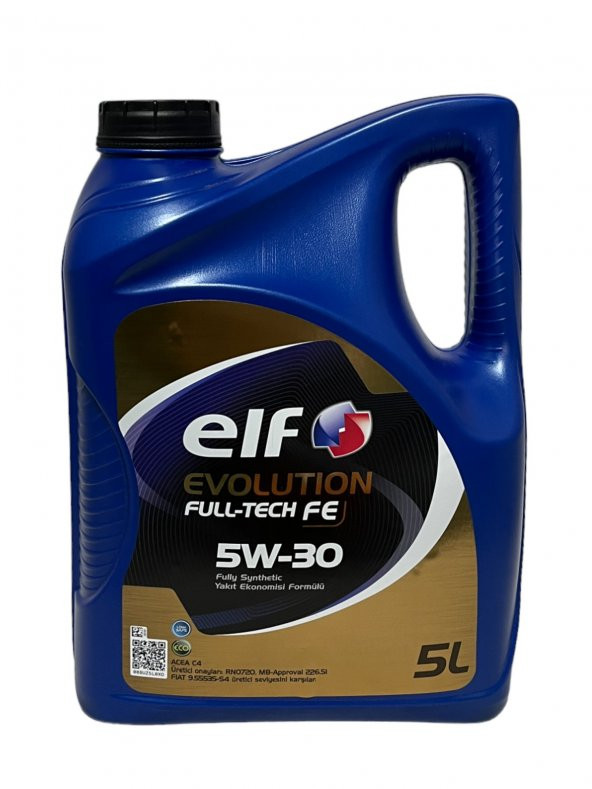 Elf Evolution Full-Tech FE 5W-30 Tam Sentetik Motor Yağı 5 Litre ürün görseli 1
