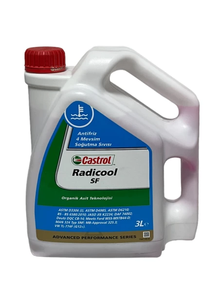 Castrol Radicool SF 4 Mevsimlik Kırmızı Antifriz 3 Litre ürün görseli 1