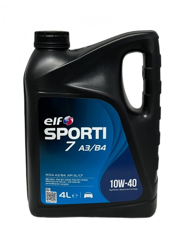 Elf Sporti 7 10W-40 Sentetik Motor Yağı 4 Litre ürün görseli 1
