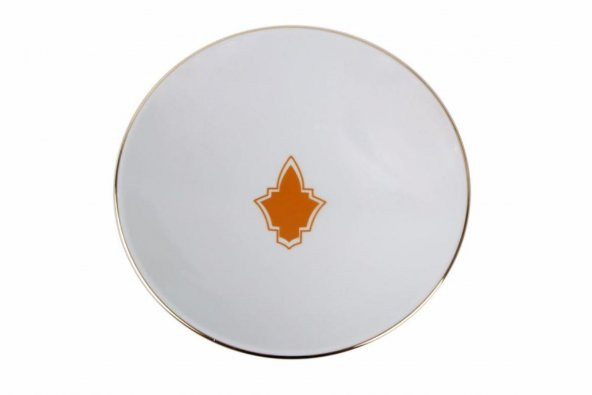 Porland Morocco Desen3 Turuncu Çukur Tabak 20 cm 04A+P02 1328 ürün görseli 1