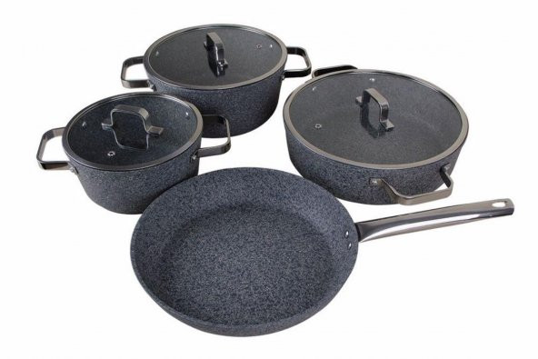Porland Bianco Gri Tencere Takımı  04STY005836 ürün görseli 1