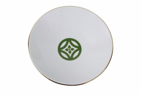 Porland Morocco Desen1 Yeşil Çukur Tabak 20 cm 04A+P021324 ürün görseli 1
