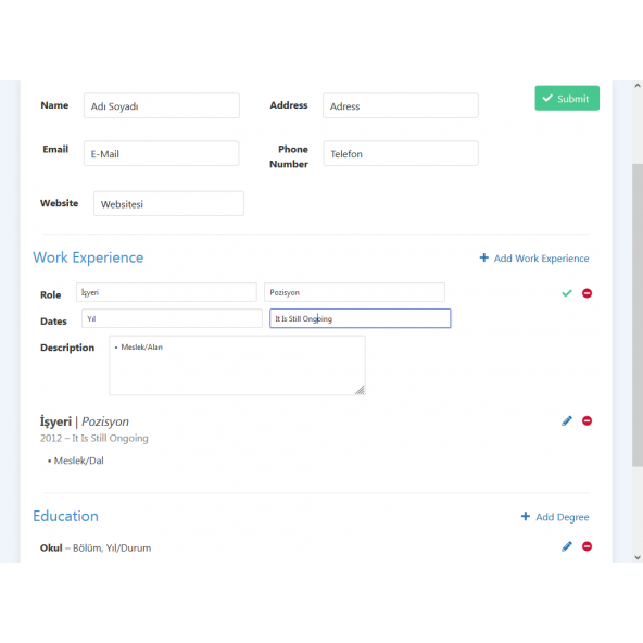 Resume Builder - Resim 3