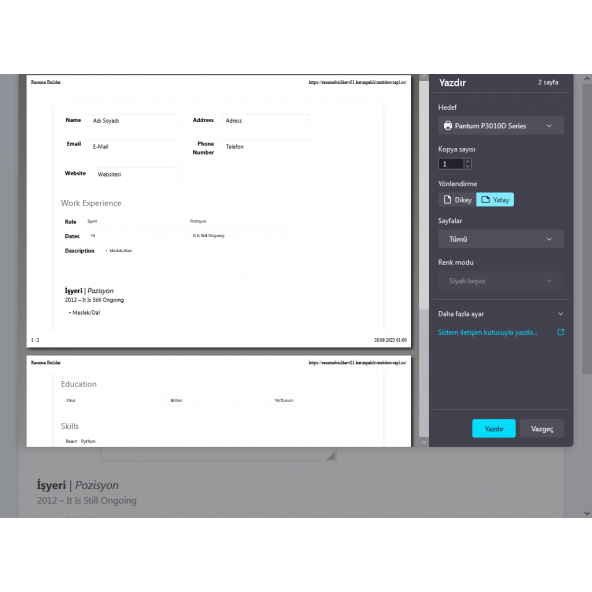 Resume Builder - Resim 4