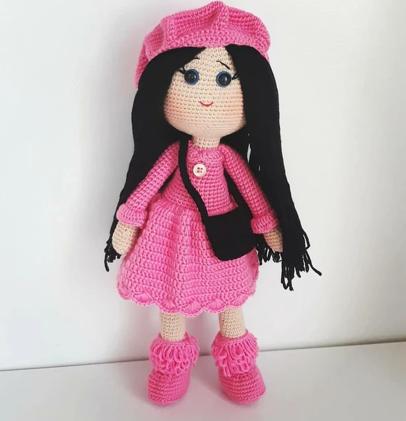Sevimli İpek Bebek Amigurumi Organik Oyuncak ürün görseli 1