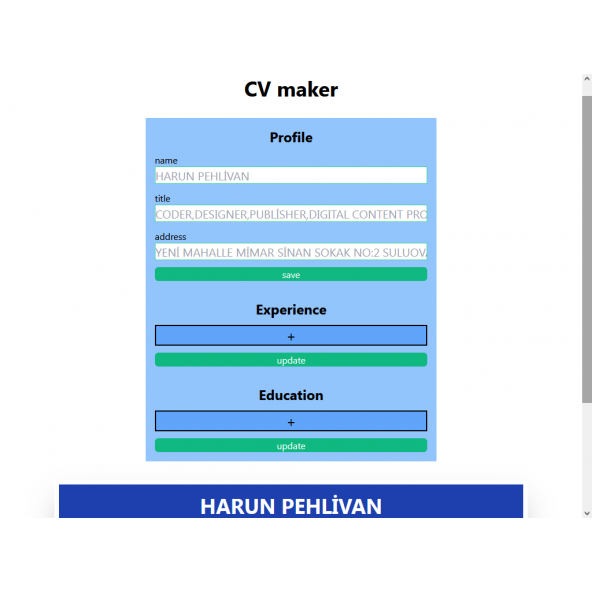 CV Maker ürün görseli 1
