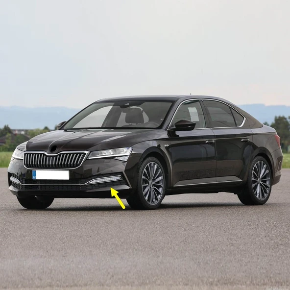Skoda Superb 2020-2023 Sol Sis Farı Çerçevesi Kromlu 3V0853665B ürün görseli 1